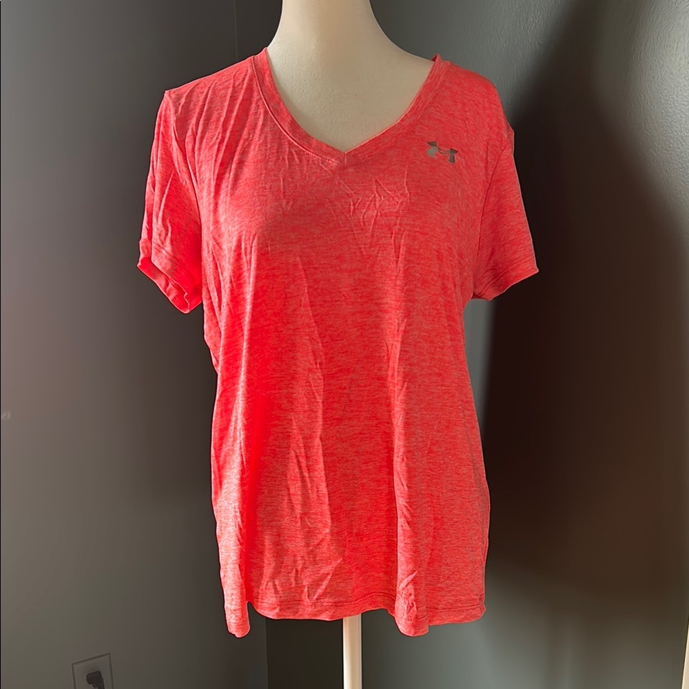Under Armour Coral V-Neck T-Shirt